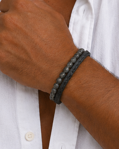 Zagori Leather Double Strand Bracelet secondary product image
