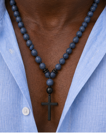 Kassandra Cross Rosary Necklace secondary product image