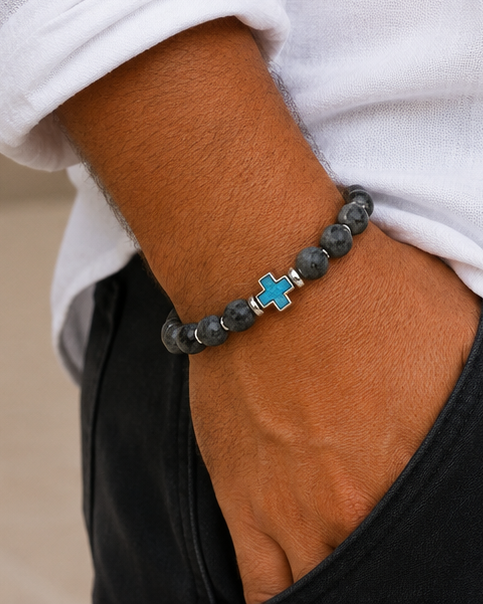 Parnassos Enamel Cross Bracelet secondary product image