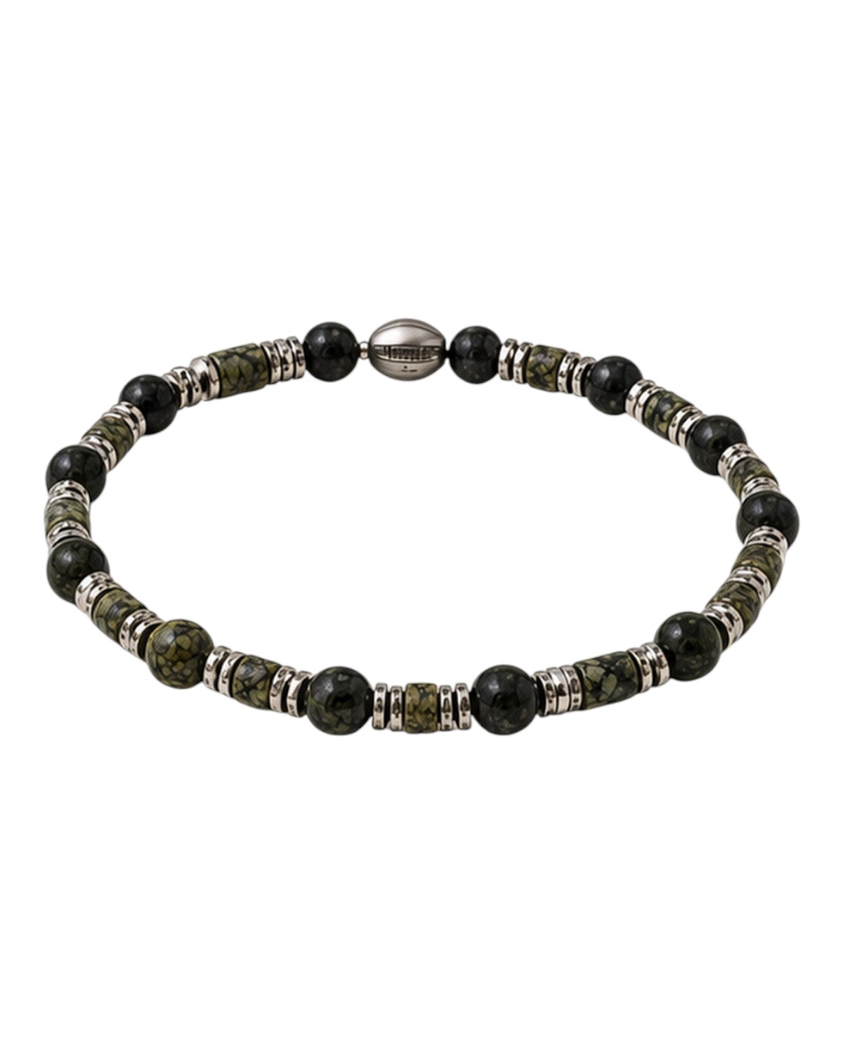 men's bracelet with agate and hematite
