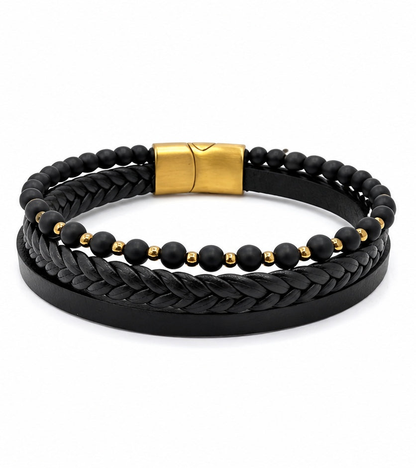 men's leather bracelet