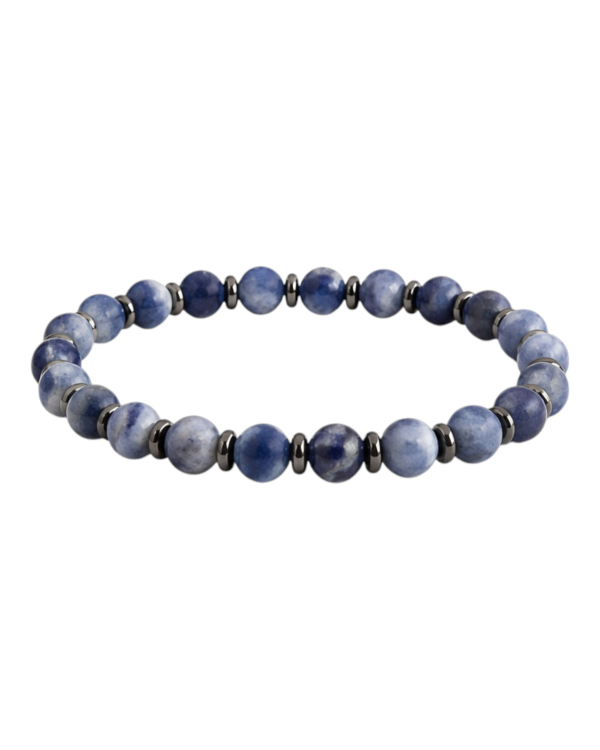 men's bracelet with matte sodalite