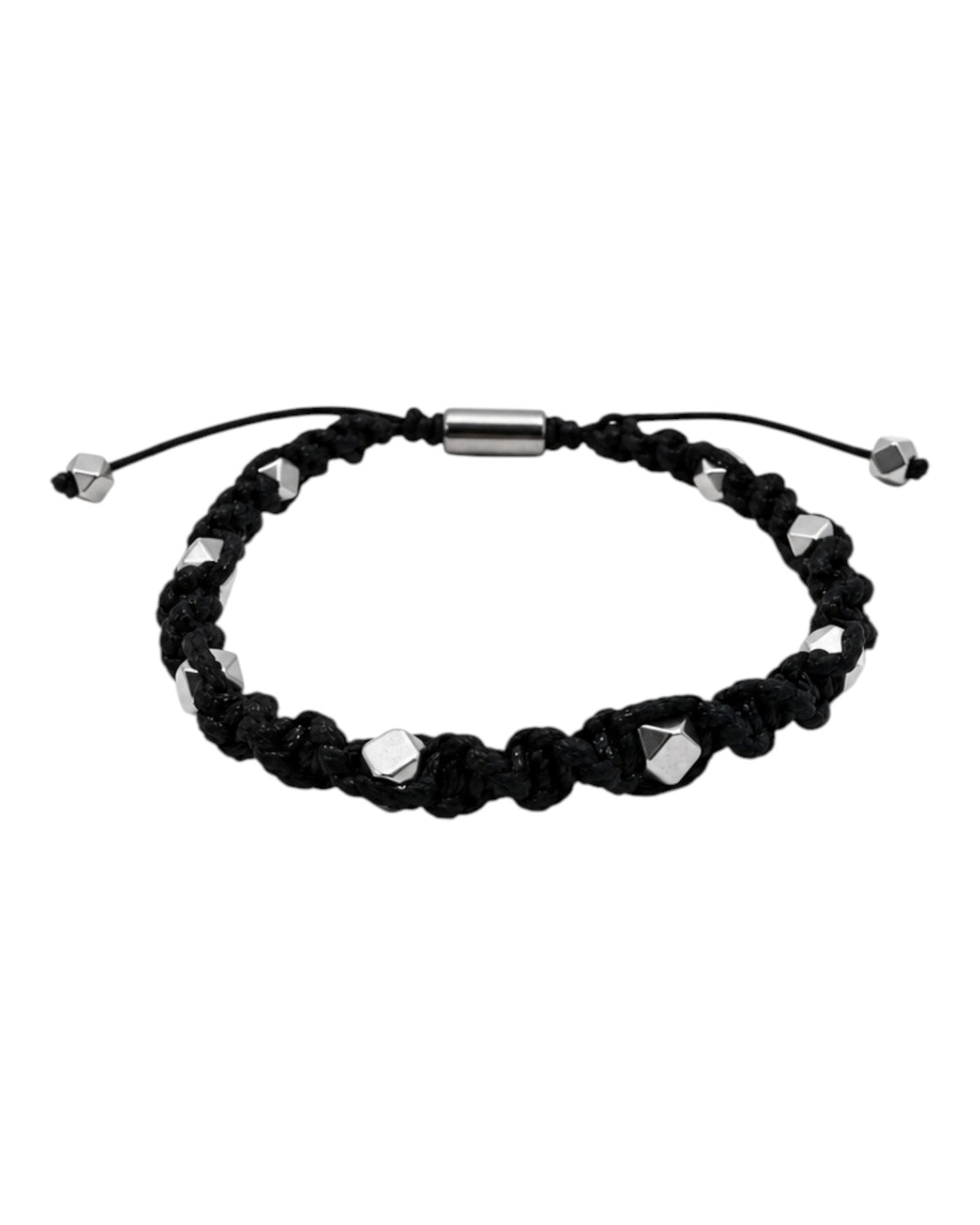 men's bracelet black braided