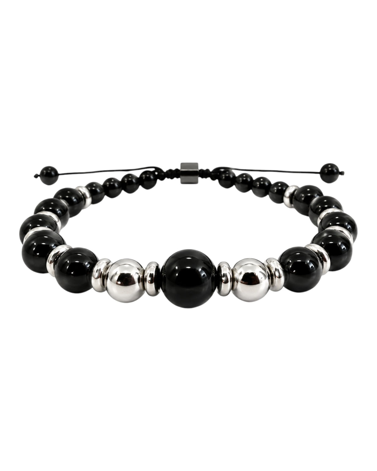 men's bracelet with brown chrysocolla and hematite